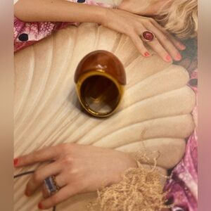 NWOT Kate Spade Resin Mood Brown Stone Ring